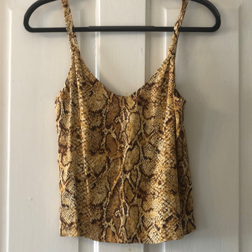 Reformation Snakeskin Cami Tank